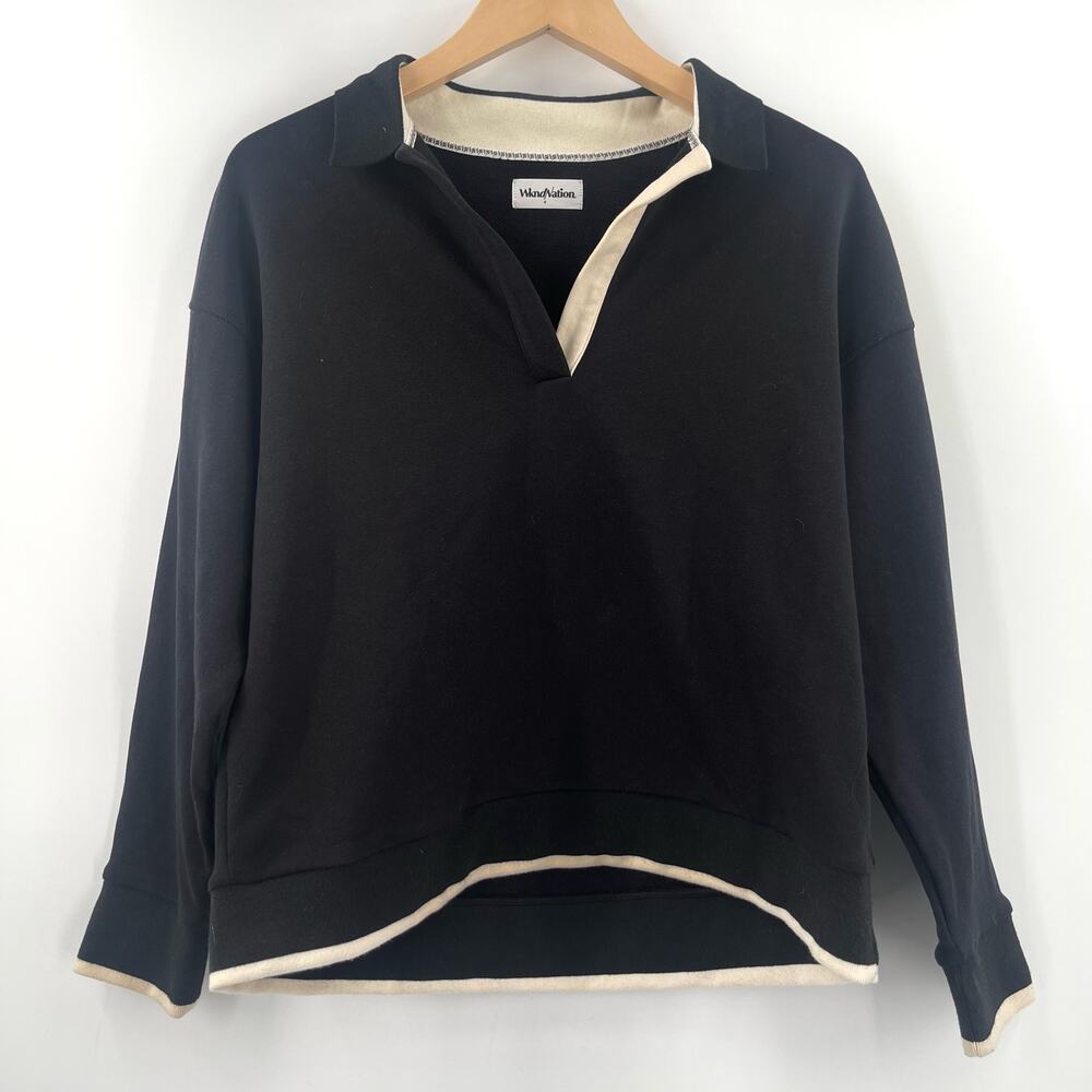 WKND NATION Sweatshirt Size Small Pullover HomeworkSocial Comfort Work Wear